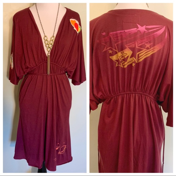 Fresh Karma Dresses & Skirts - Fresh Karma Galaxy Stars & Hearts Patchwork Dress